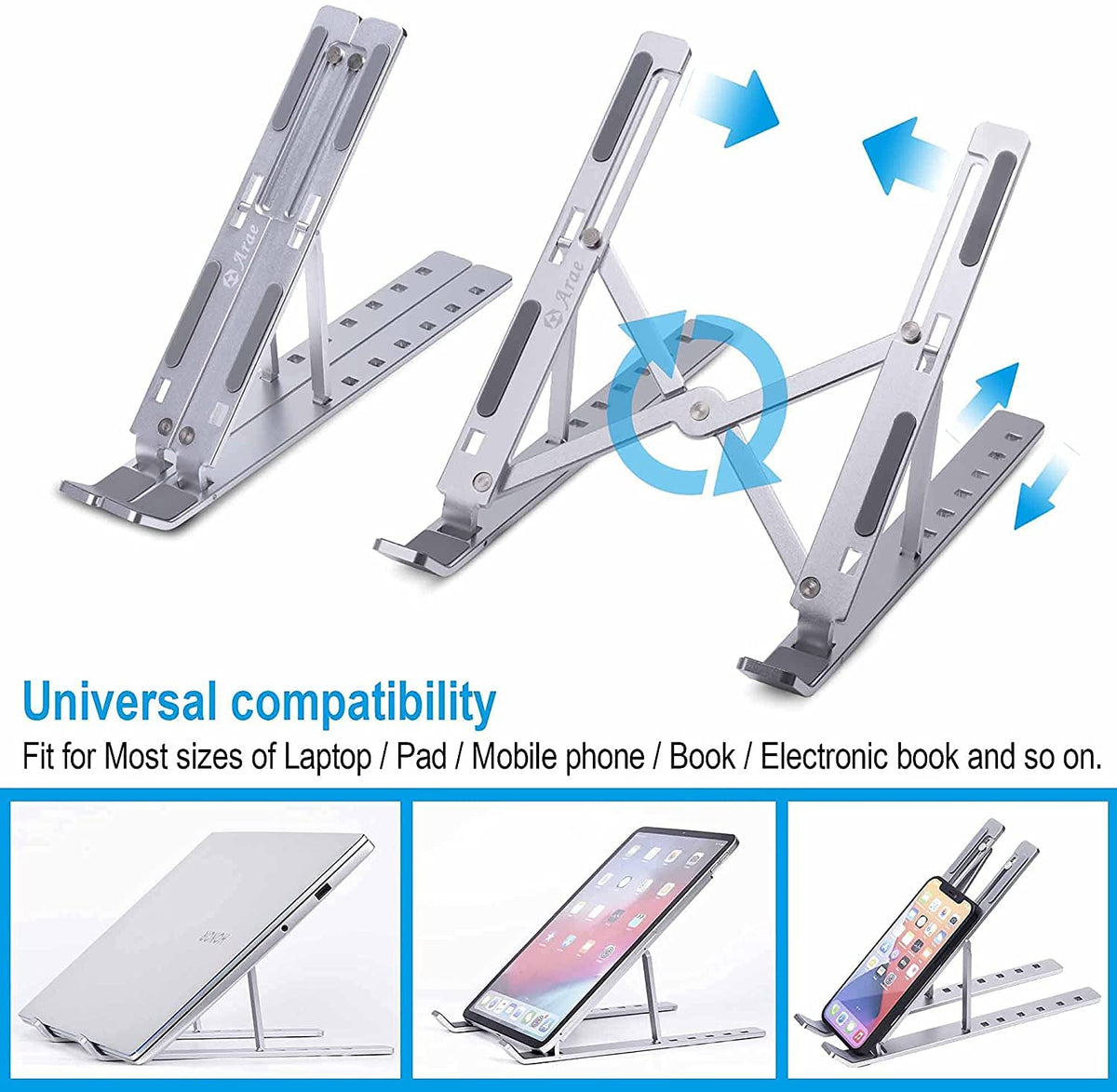 Adjustable aluminium laptop stand – photo 7 of 17