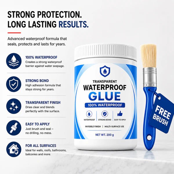 200g waterproof leak sealing glue container size view
