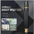 Metal hose spray nozzle front view