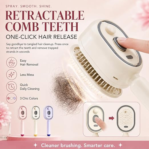 Handheld hair massager size in palm