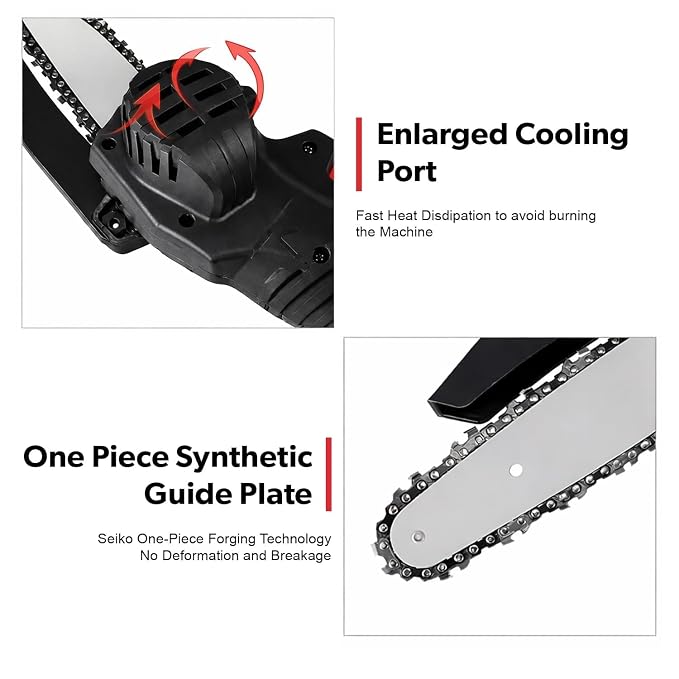 Mini chainsaw pack with battery and tools