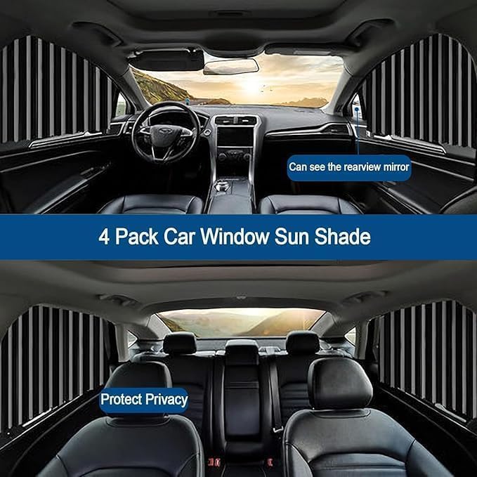 Magnetic car window curtain sunshade – photo 2 of 13