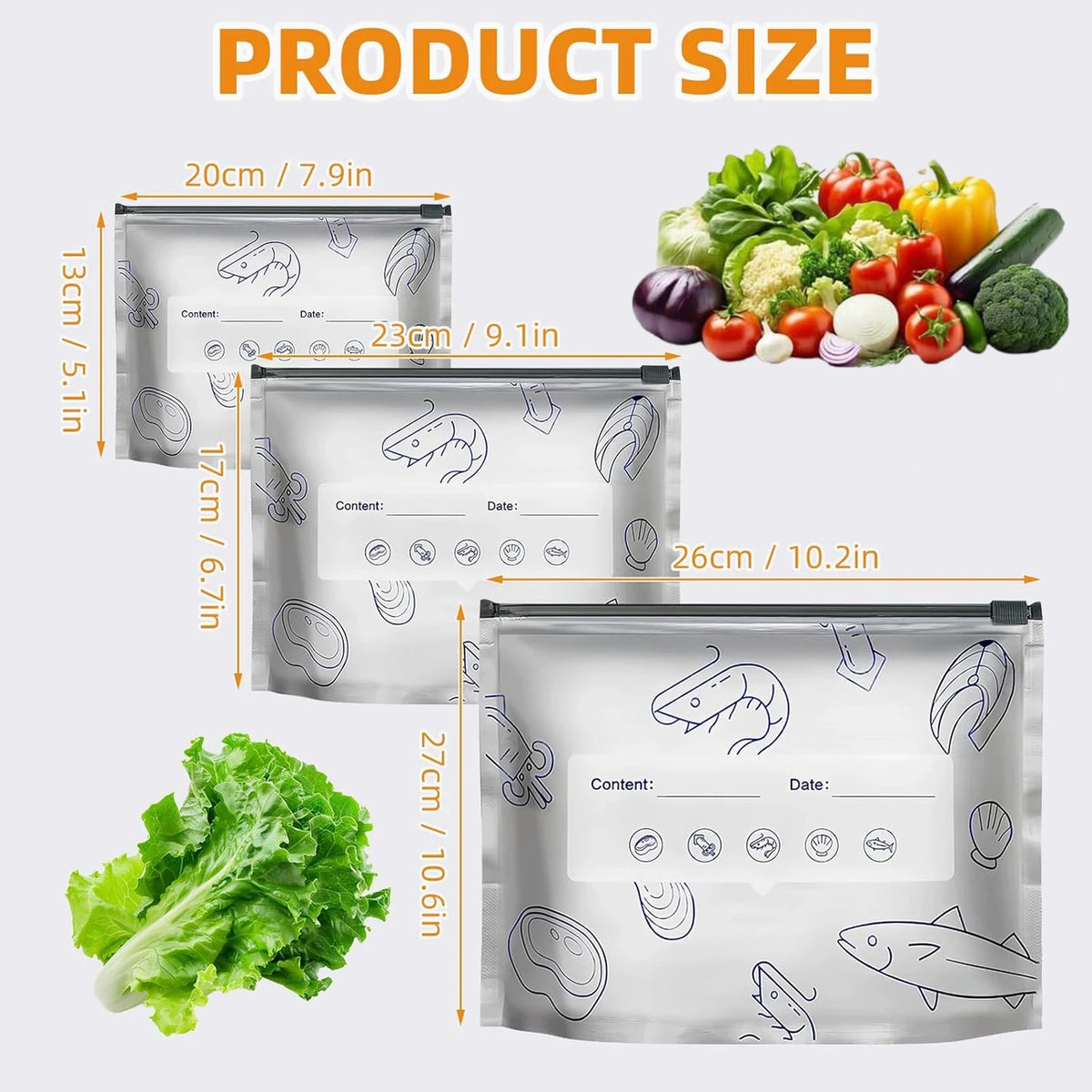 Vacuum food storage zip lock bag – photo 2 of 11