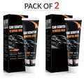 Front view of car scratch wax pack of 2 tubes