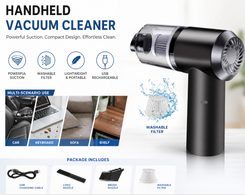 Portable vacuum cleaner – photo 3 of 15