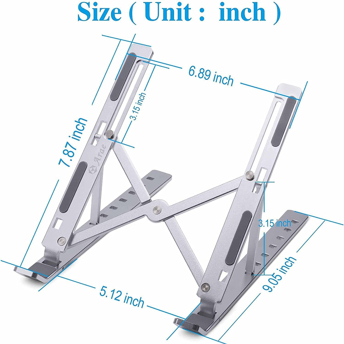 Adjustable aluminium laptop stand – photo 10 of 17