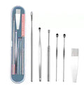 Ear wax cleaner tool set front view
