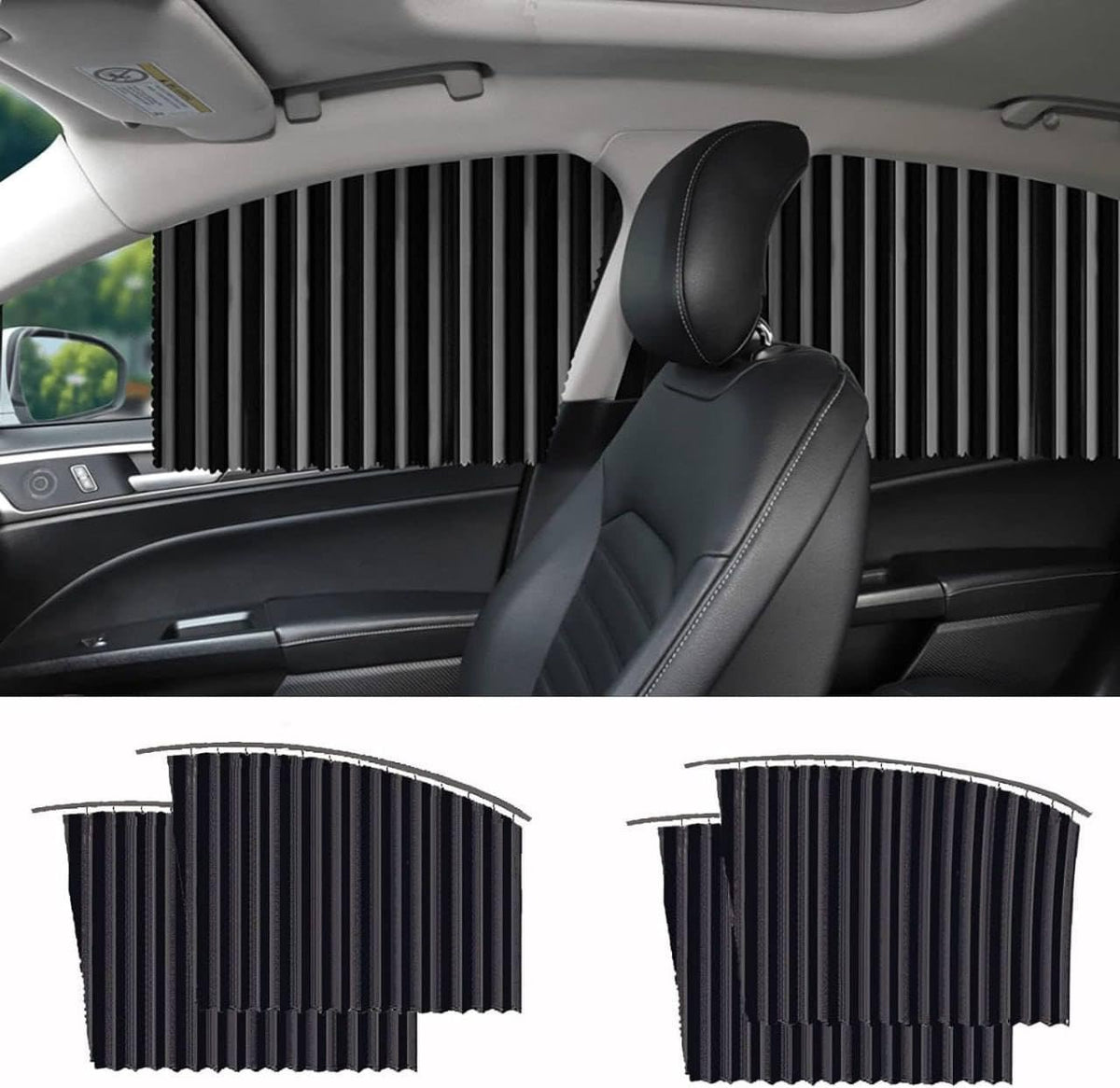 Magnetic car window curtain sunshade – photo 5 of 13