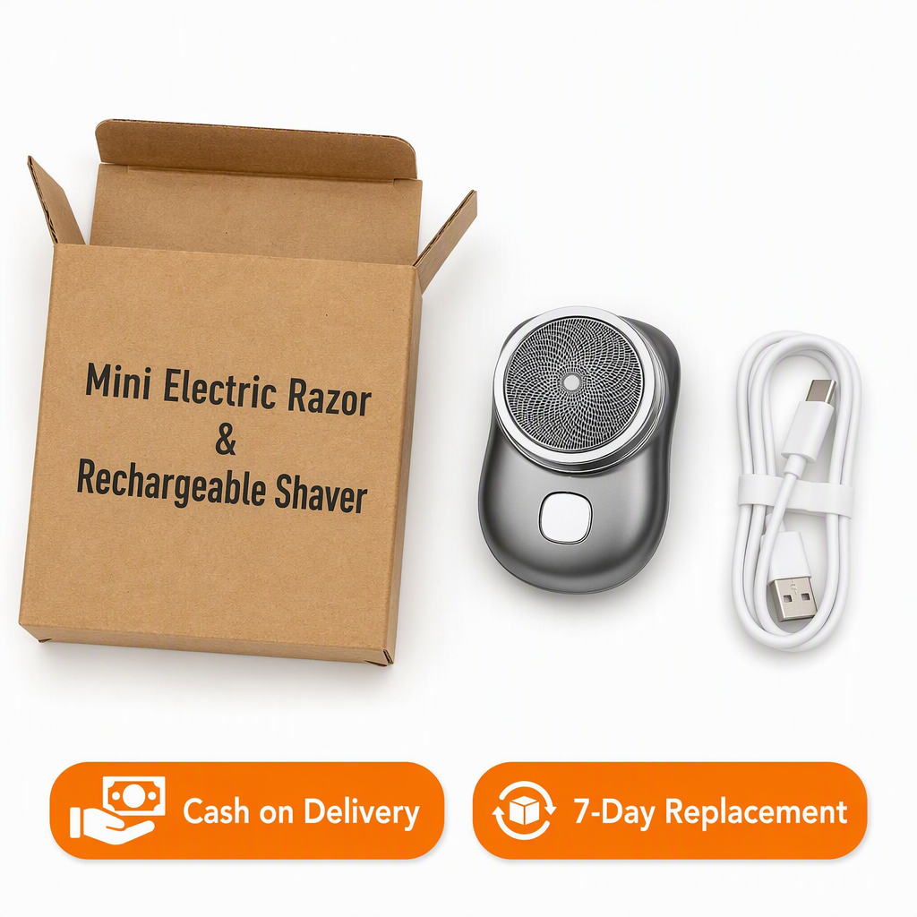 Rechargeable Electric Shaver for Men – box
