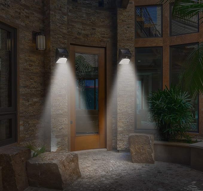 Solar motion wall light size in hand