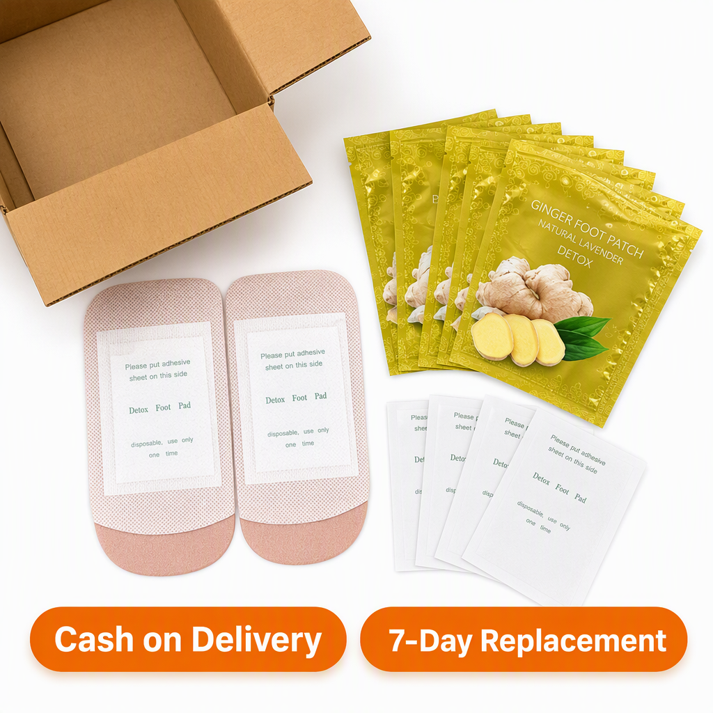 SS Organic Natural ingredients Detox Foot Pads for Body (pack of 2) – box