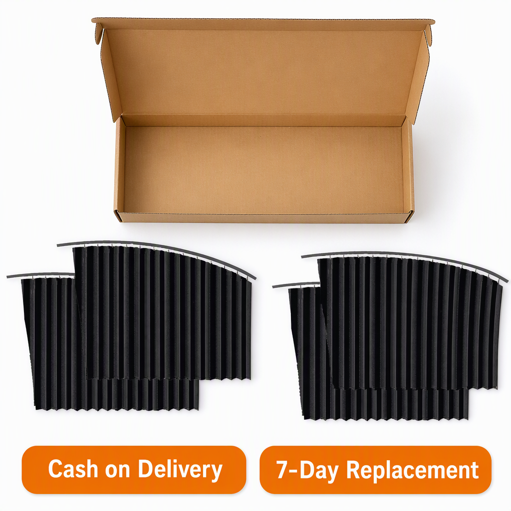 Sunshade Side Magnet Pleated Car Window Curtain – box