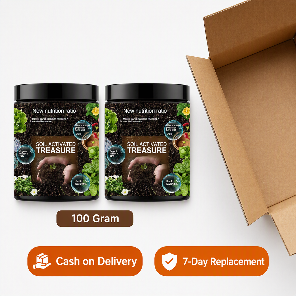Treasure Soil Activator for Plants 100 Gram-Pack of 2 – box