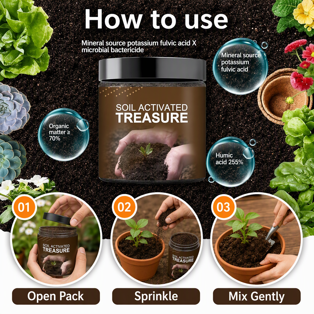 Treasure Soil Activator for Plants 100 Gram-Pack of 2 – steps